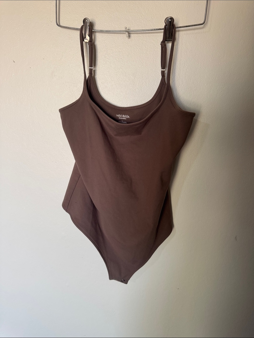 wild fable Brown Scoop Neck Bodysuit